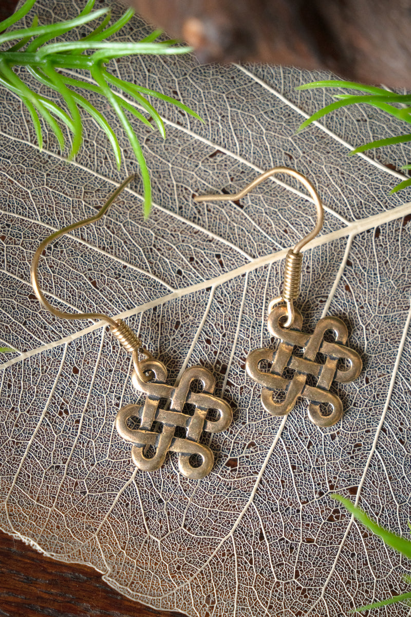 Keltische oorbellen Lugh, brons