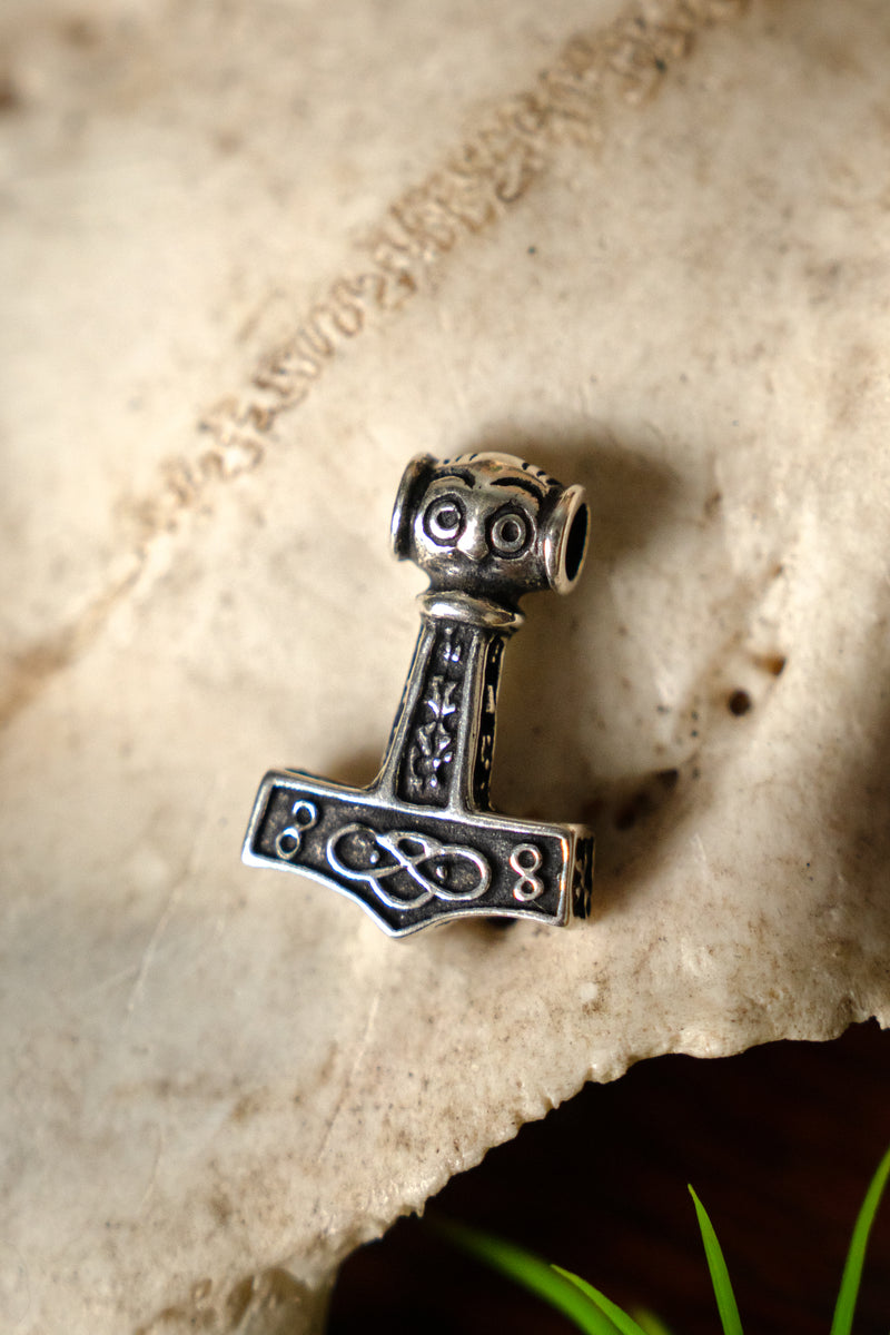 Petit ödeshög Marteau de Thor, sterling argent 