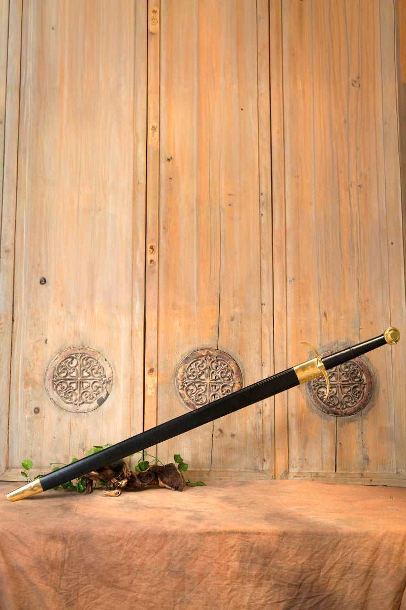 Langzzwaard met leren schede, bot (battle-ready)