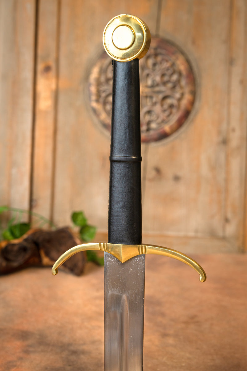 Langzzwaard met leren schede, bot (battle-ready)
