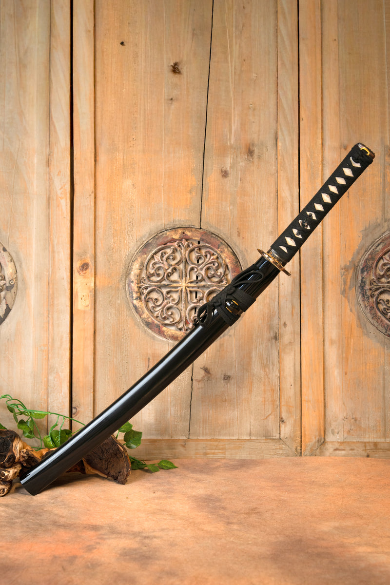 John Lee flor dorada wakizashi, afilado 