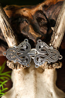 Mantelsluiting Midgardslang Urnesstijl, verzilverd brons