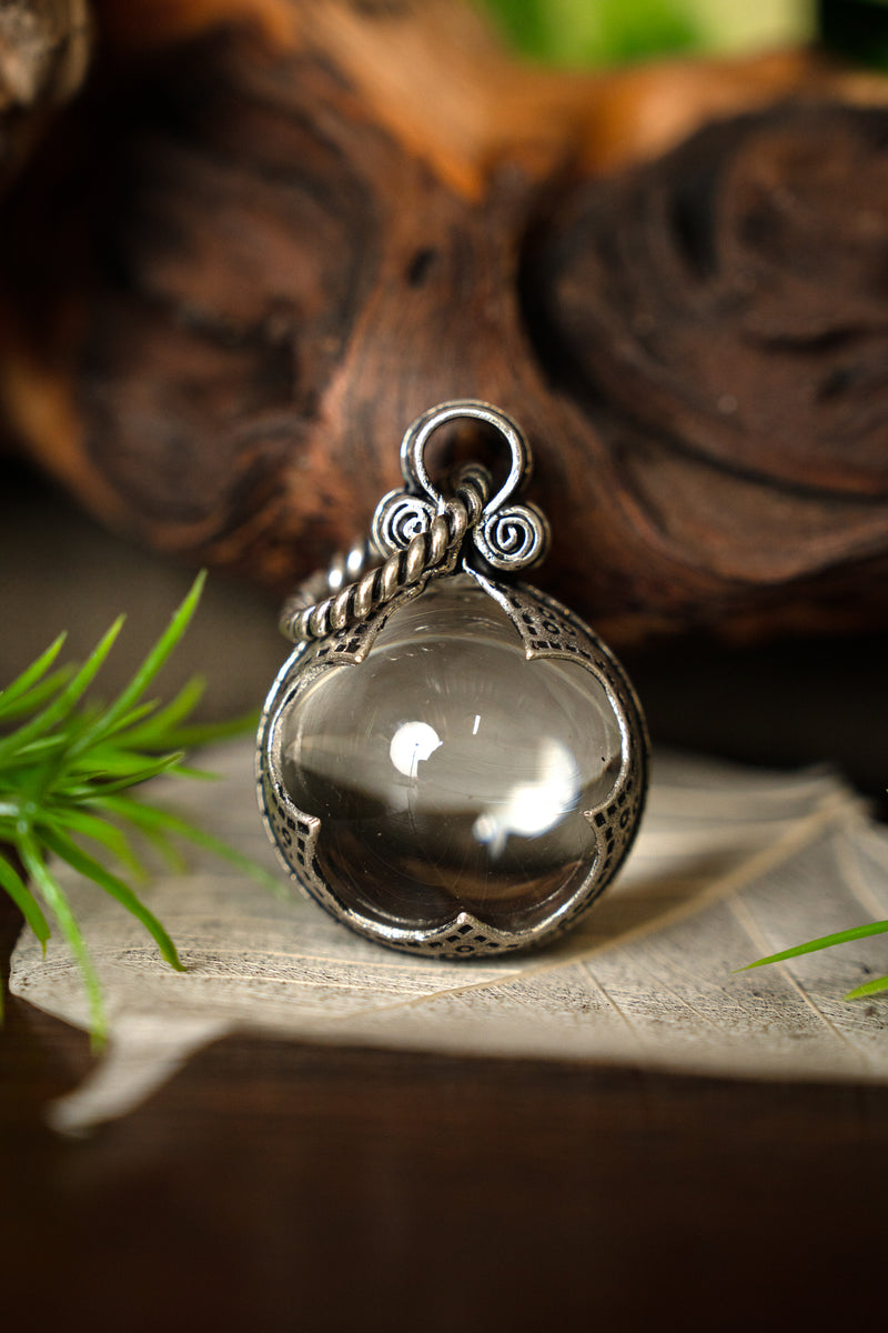 Gotland Vikingbergkristal L, verzilverd brons