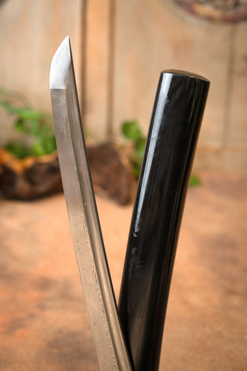 John Lee flor dorada wakizashi, afilado 