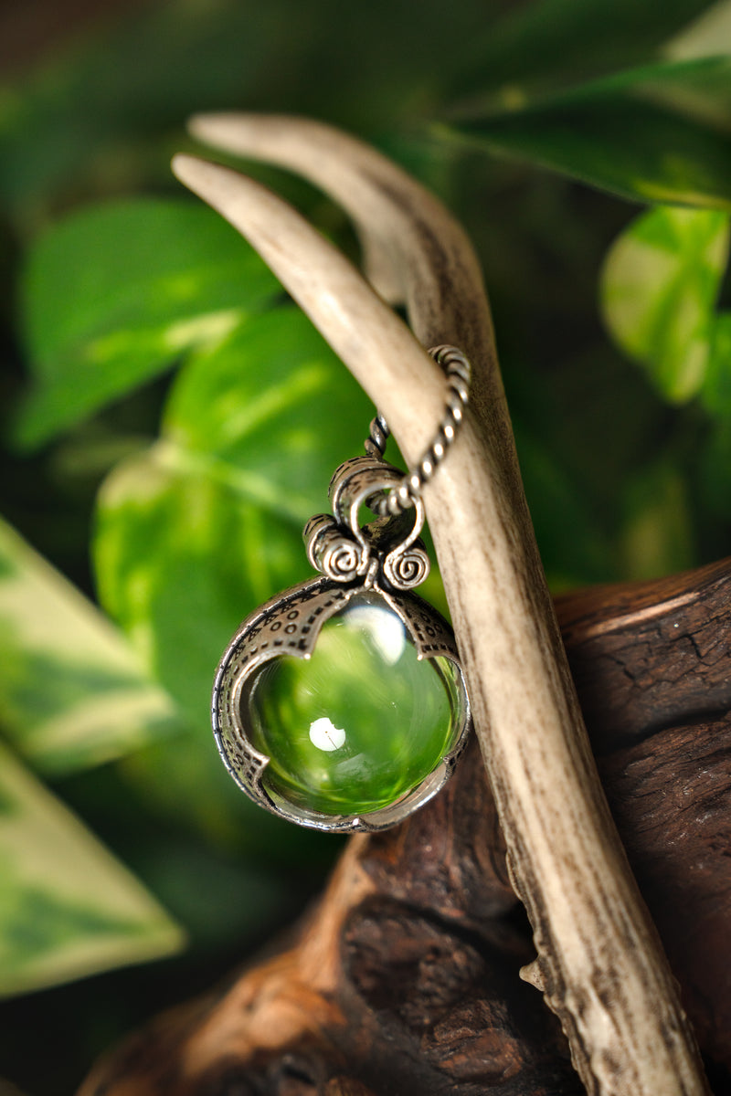 Gotland Vikingbergkristal L, verzilverd brons