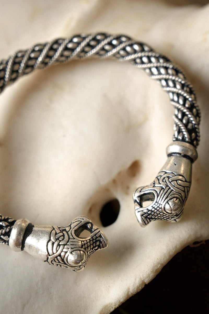 Oseberg Vikingarmband S, verzilverd brons