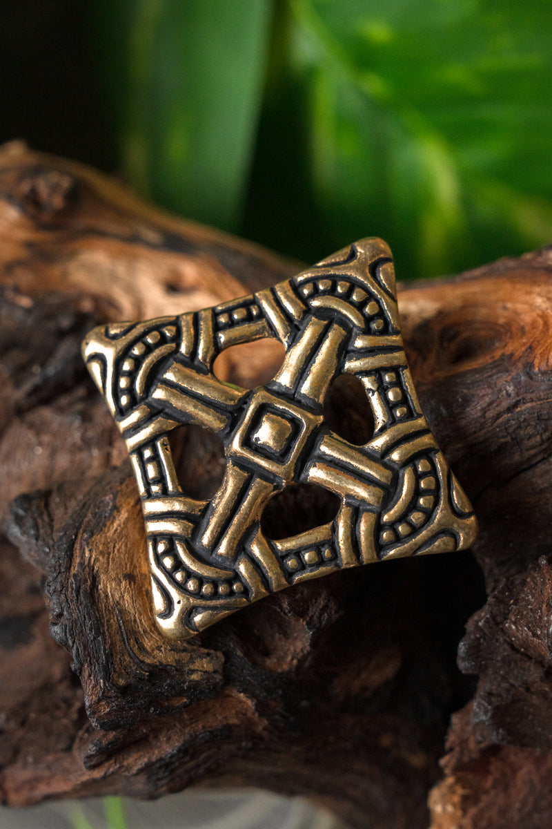 Viking kruisfibula Uppåkra, brons