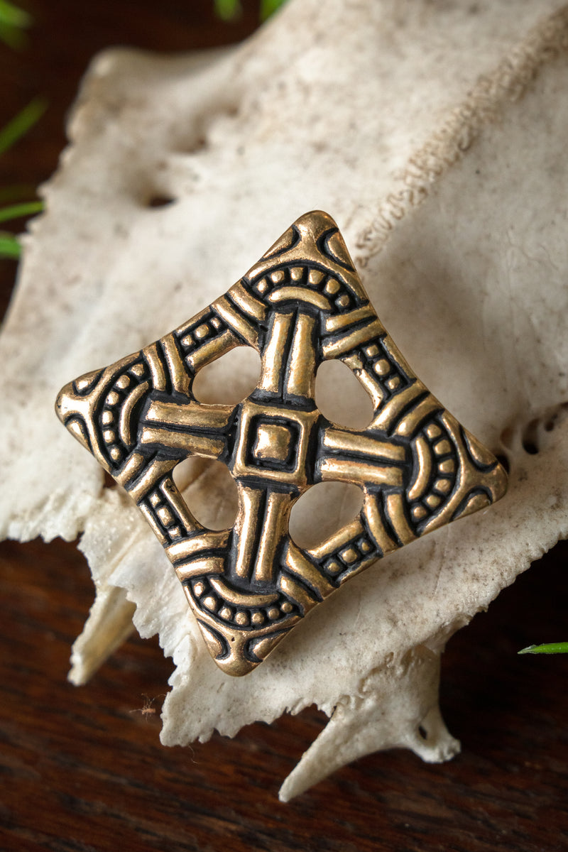 Viking kruisfibula Uppåkra, brons