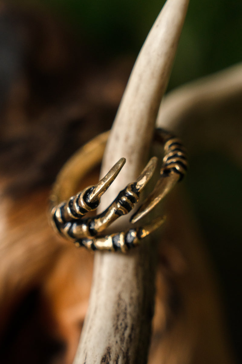 Vikingring ravenklauw, brons