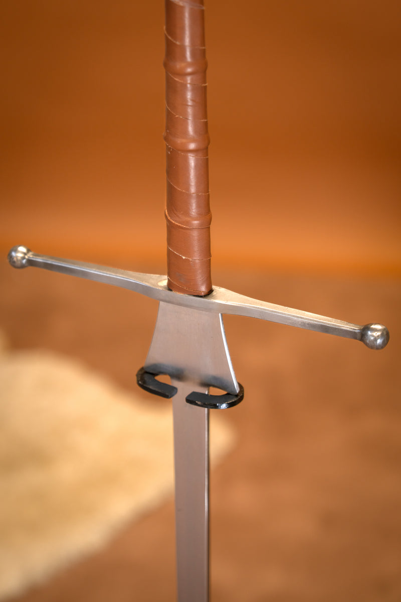 HEMA Federschwert, 125 cm, harde flexibiliteit, bruin, bot (battle-ready)