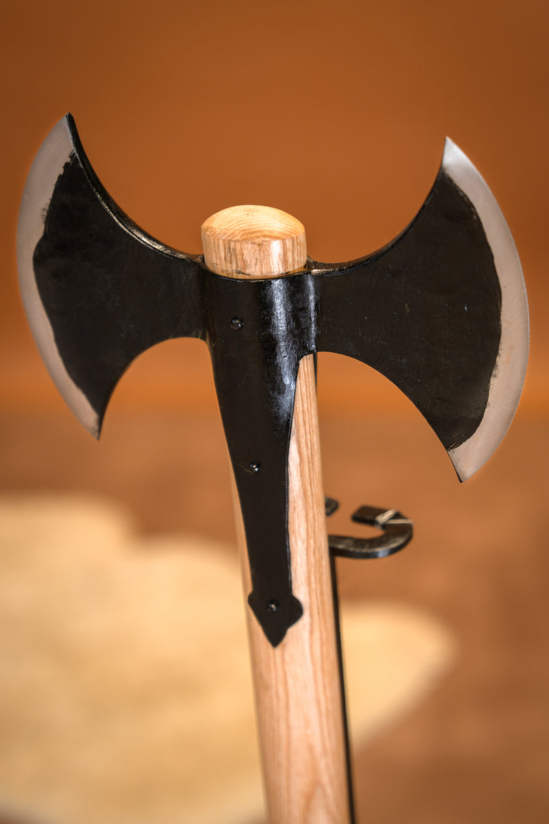 Viking dubbele bijl, semi-scherp