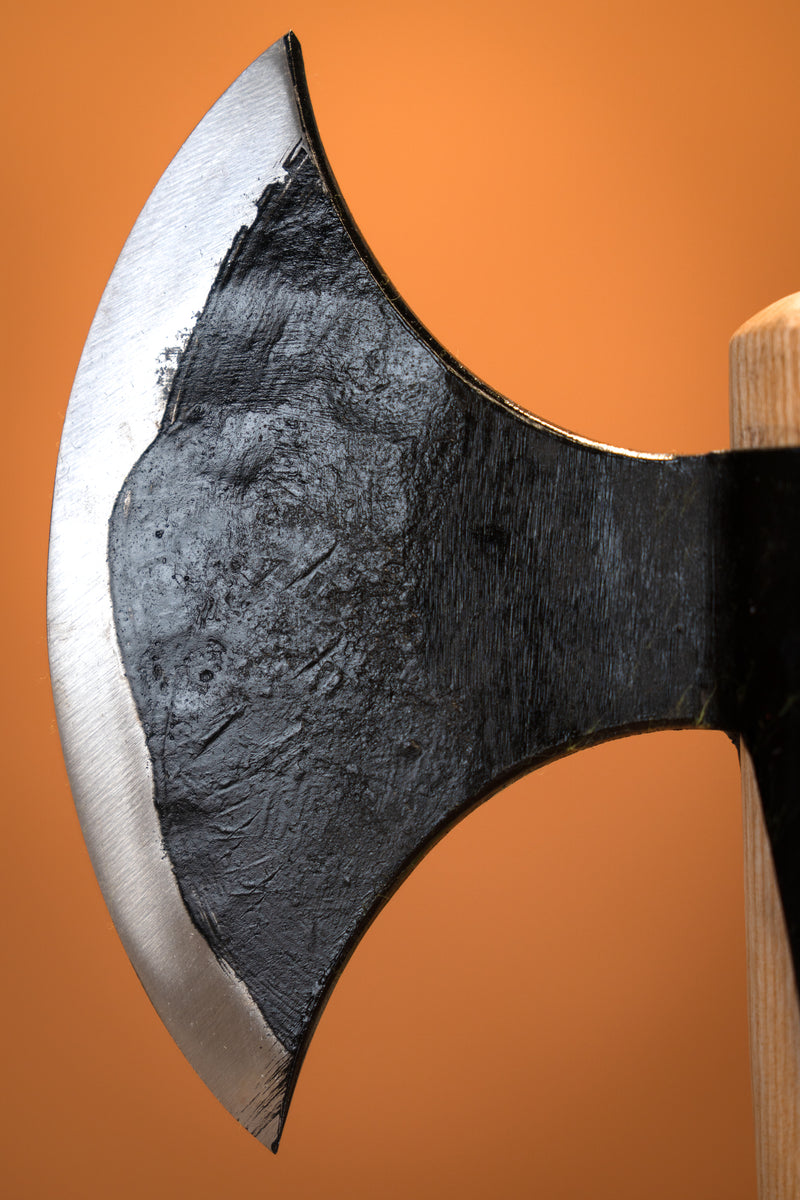 Viking dubbele bijl, semi-scherp