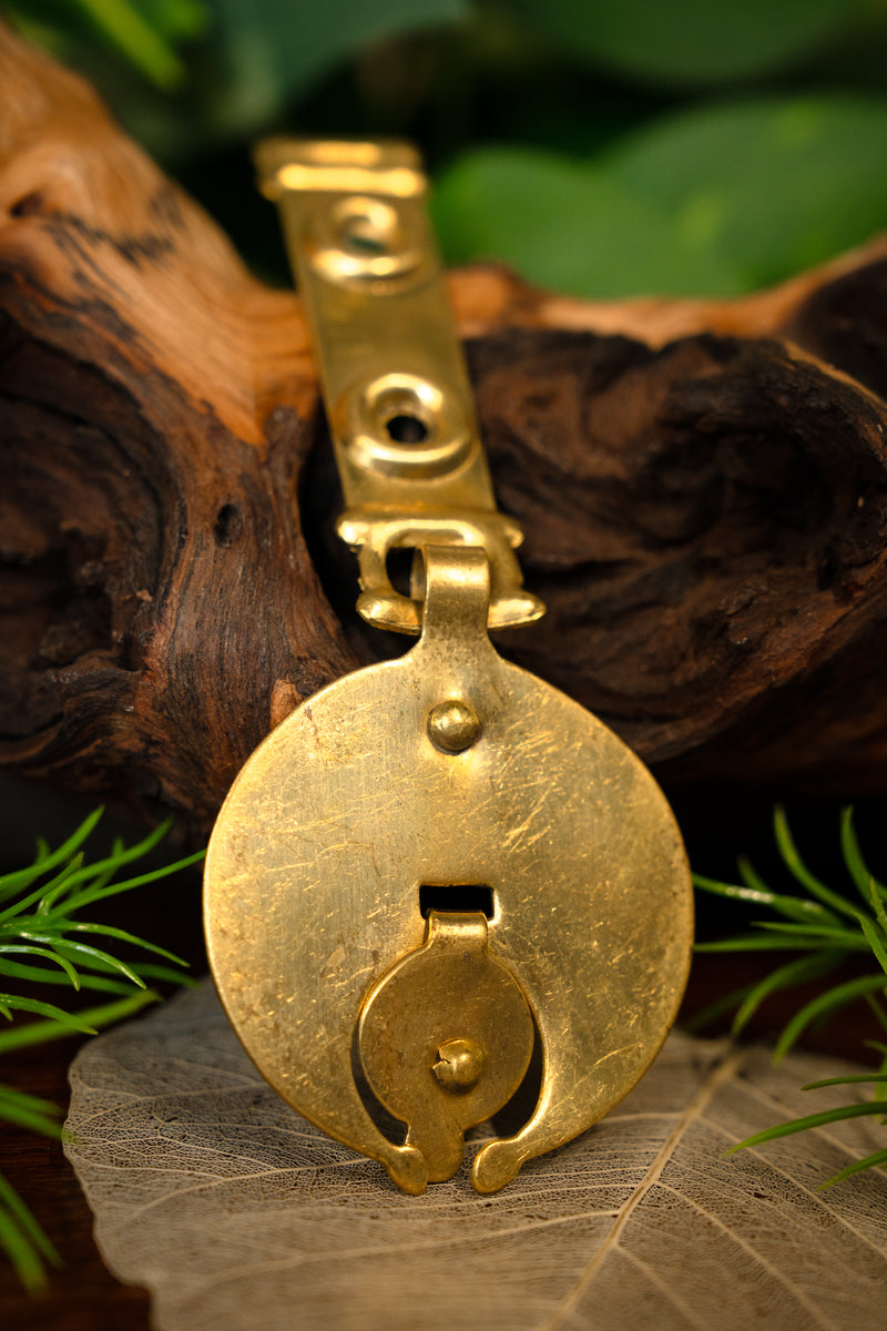 Gedecoreerd riemeinde voor Romeinse riemen