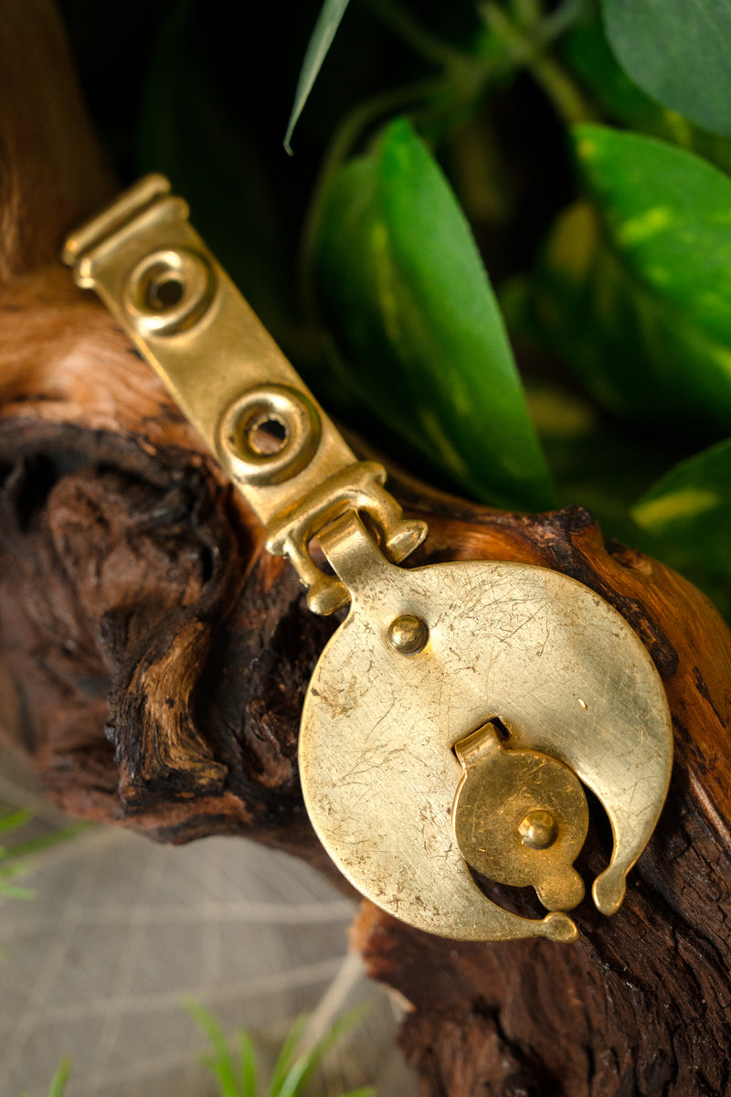 Gedecoreerd riemeinde voor Romeinse riemen