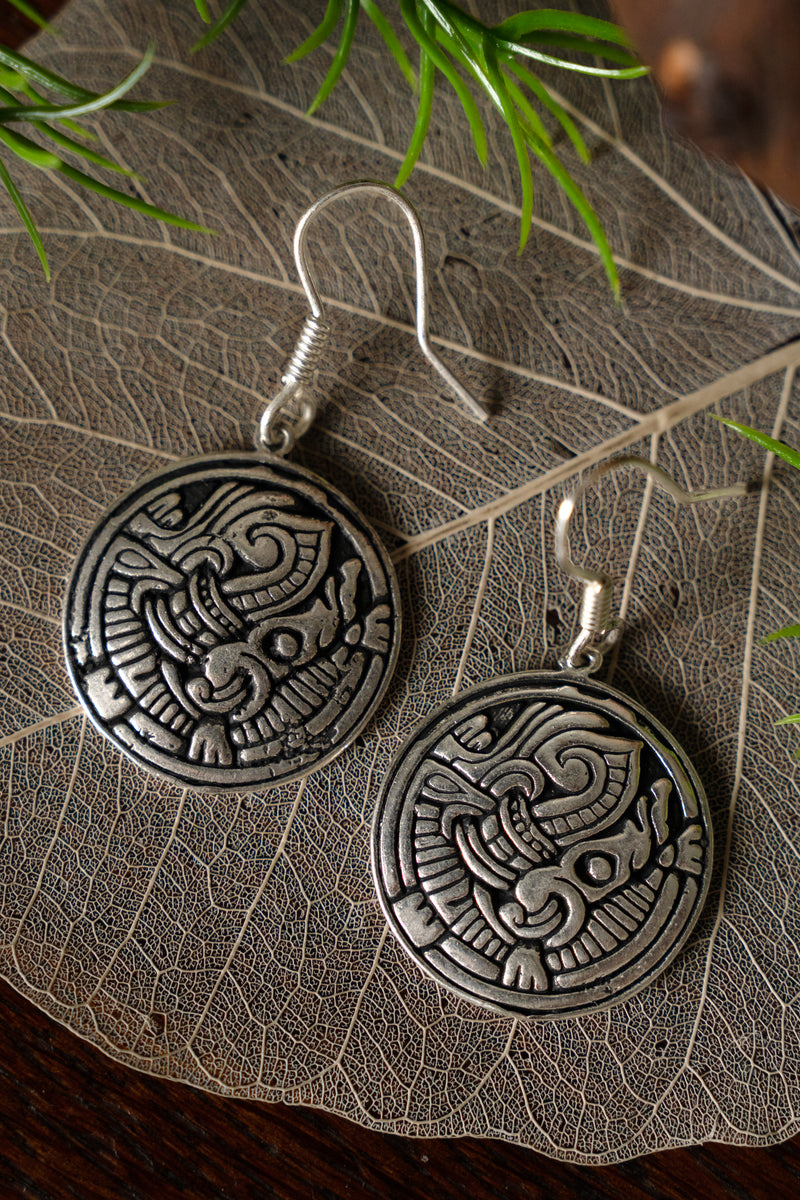 Viking øreringe Birka, forsølvet bronze 