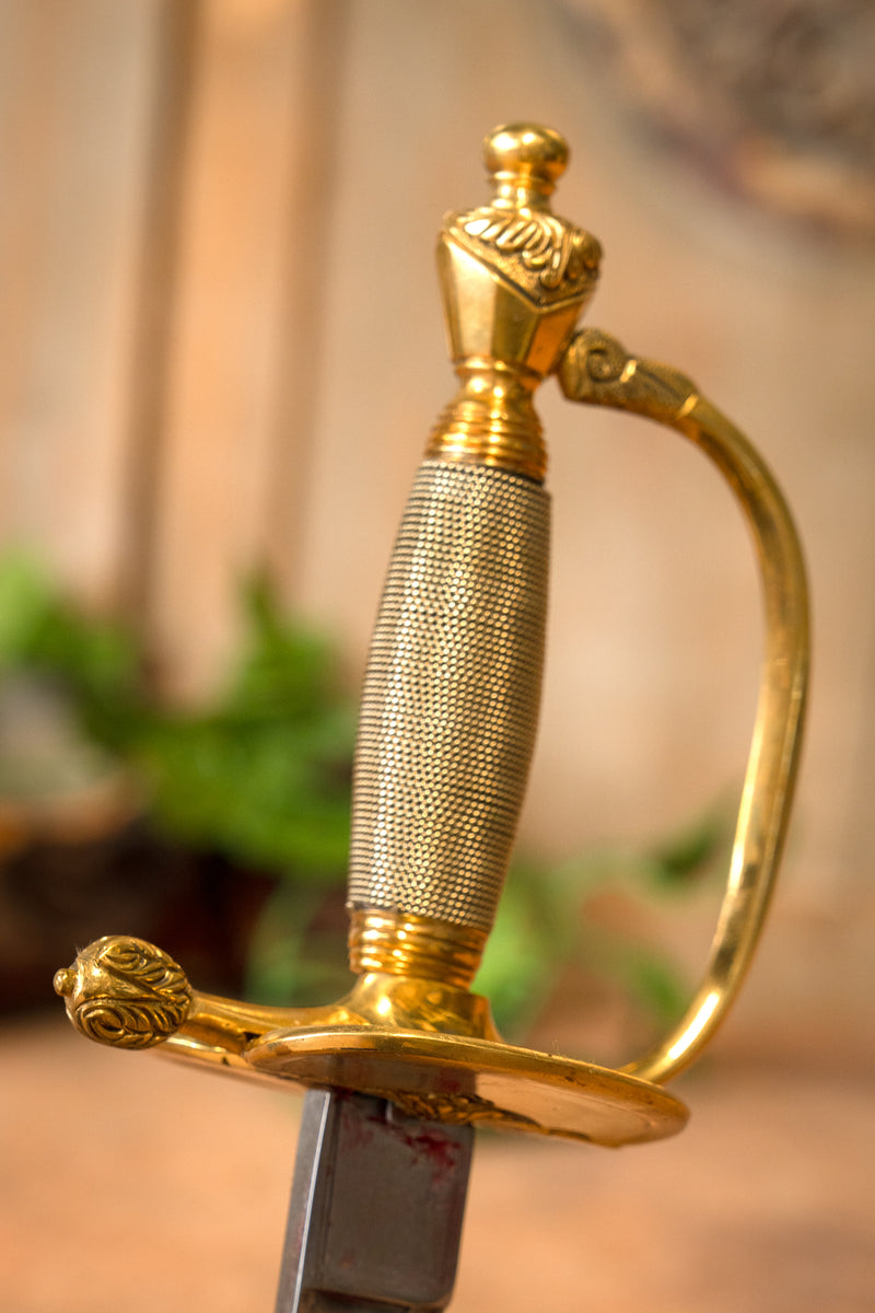 Officier britannique spadroon 1796, semi-tranchant 