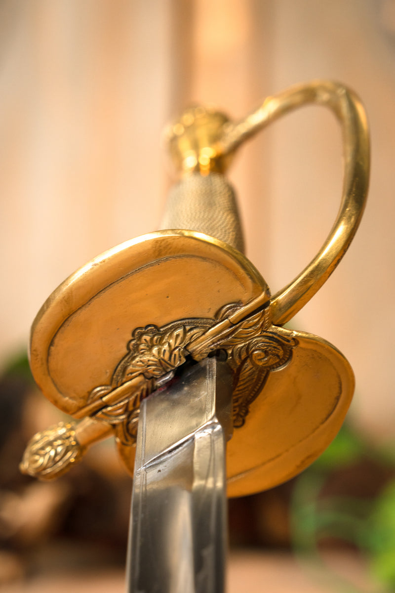 Officier britannique spadroon 1796, semi-tranchant 