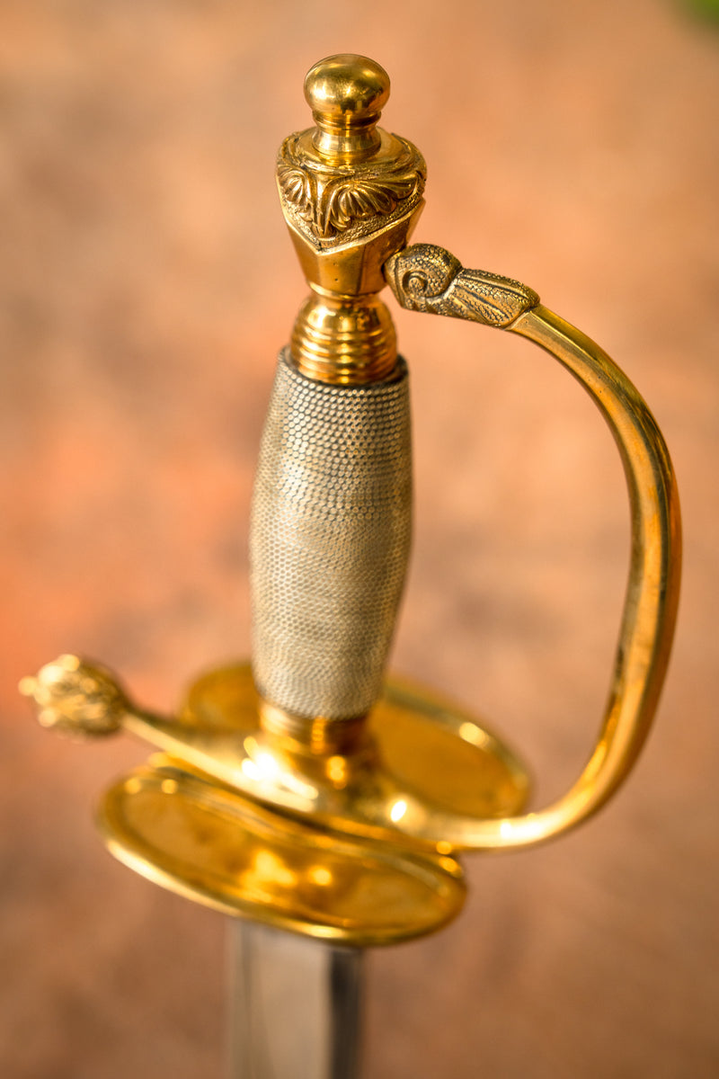 Officier britannique spadroon 1796, semi-tranchant 