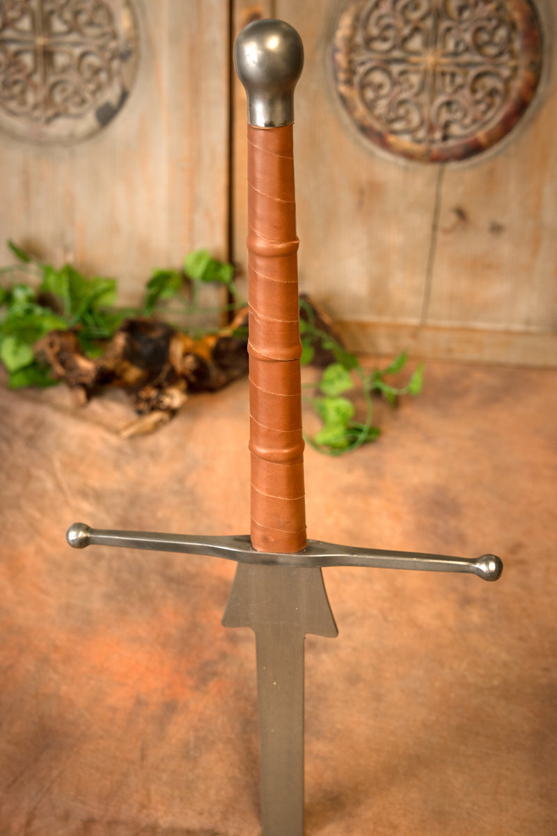 HEMA Federschwert, 135 cm, harde flexibiliteit, bruin, bot (battle-ready)