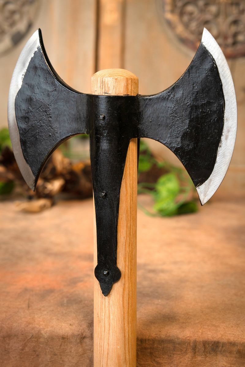 Viking dubbele bijl, semi-scherp