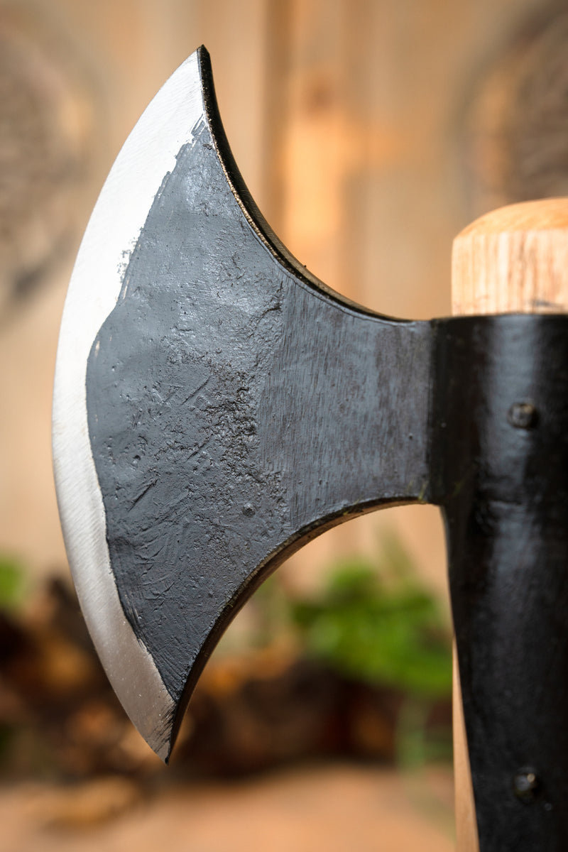 Viking dubbele bijl, semi-scherp