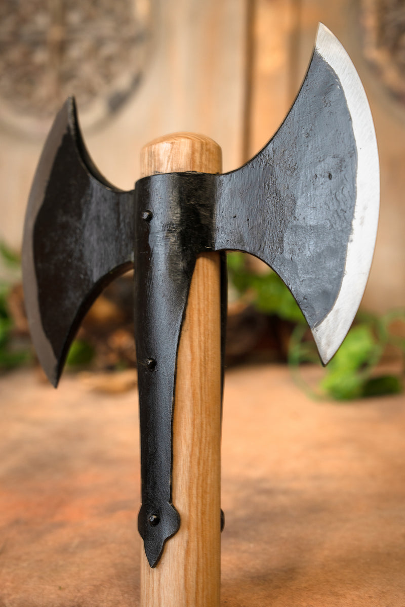 Viking dubbele bijl, semi-scherp