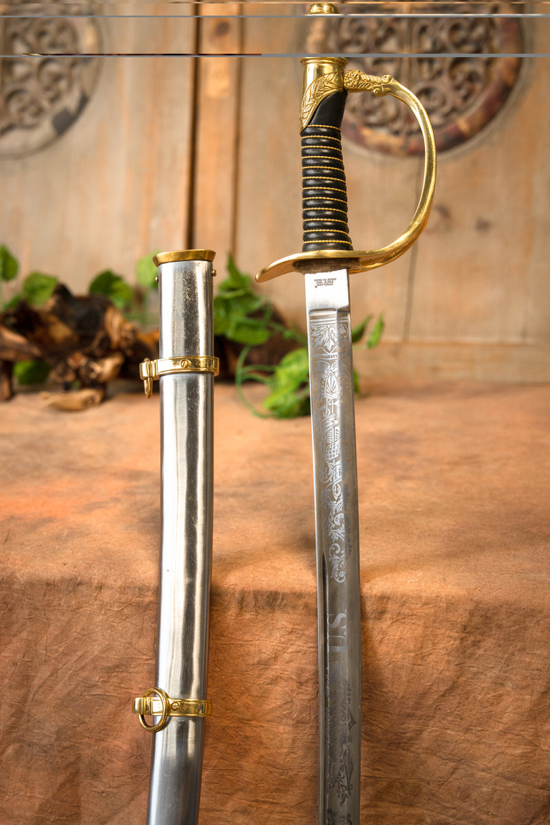 American Civil War 1860 Officer Saber, semi-sharp