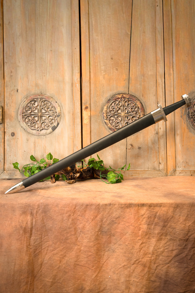 Viking sword Olaf with scabbard, semi-sharp