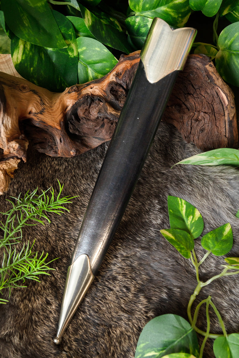 Renaissance dagger silvered, semi-sharp