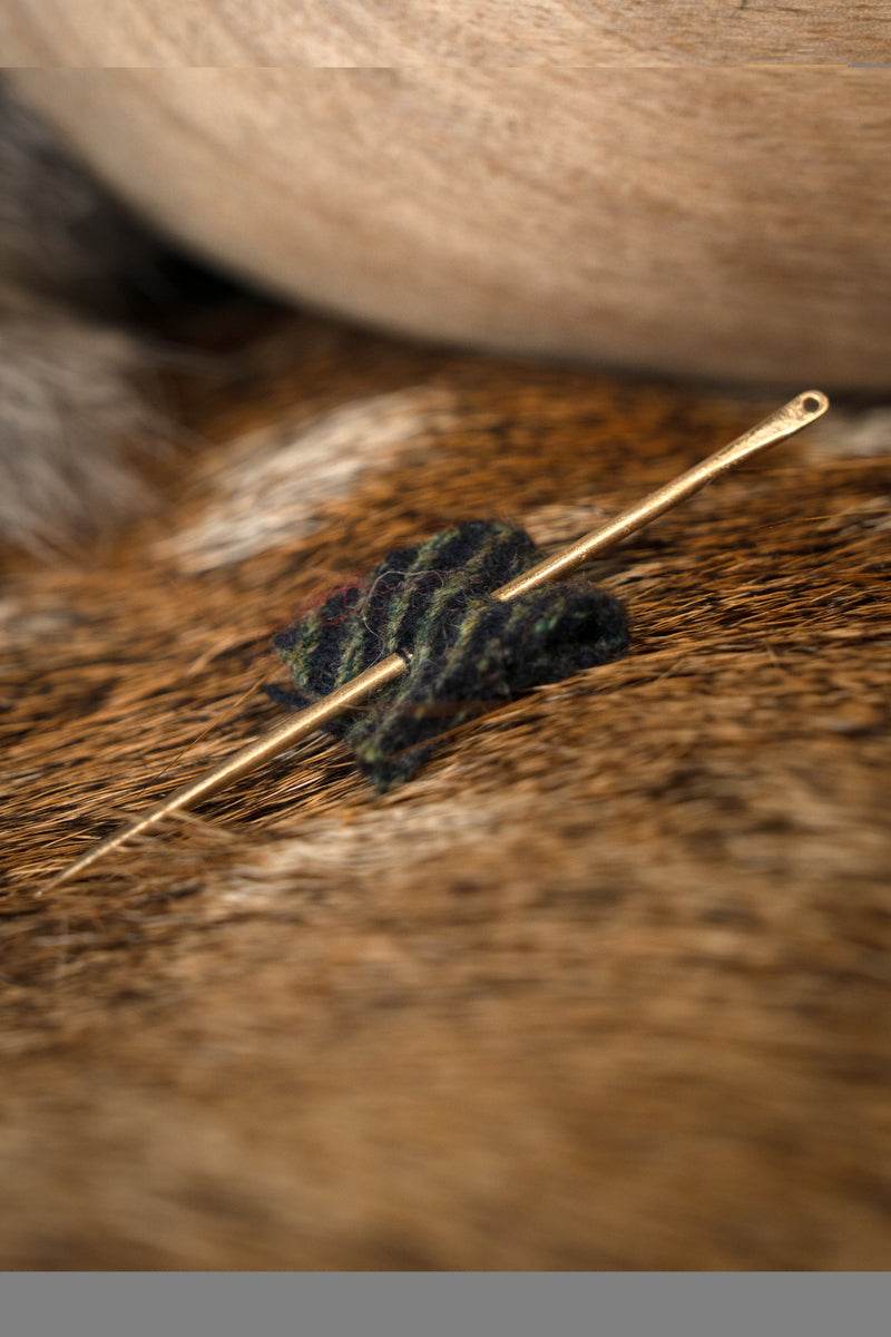 Messingen naald 7 cm, prijs per stuk