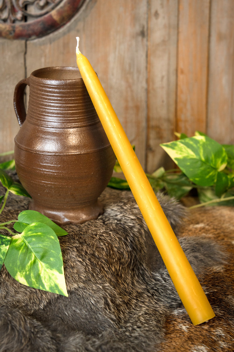 Gedompelde bijenwaskaars 30 cm