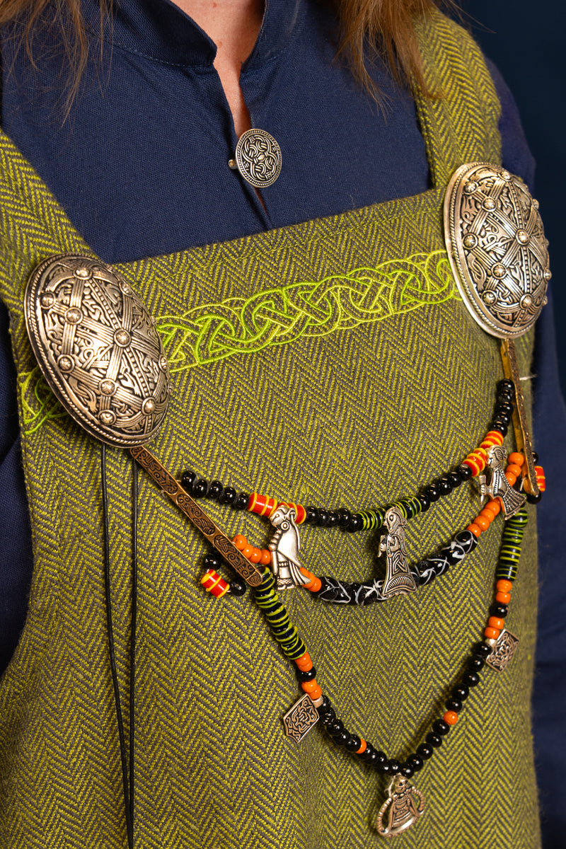 Schildpad broche Oseberg, verzilverd, prijs per stuk