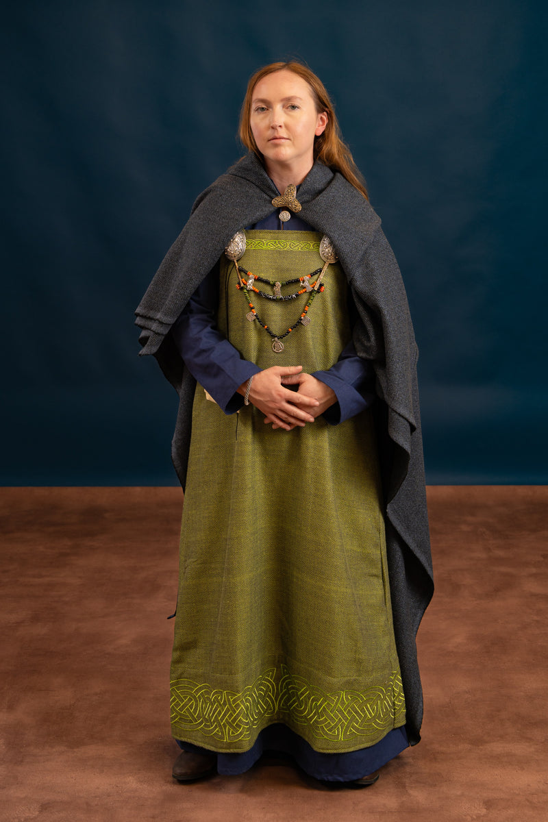 Hangeroc Alva vissegraatmotief groen