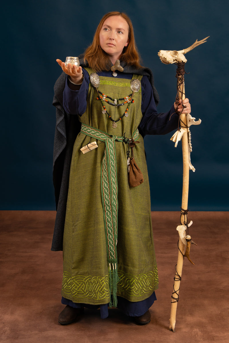 Hangeroc Alva vissegraatmotief groen