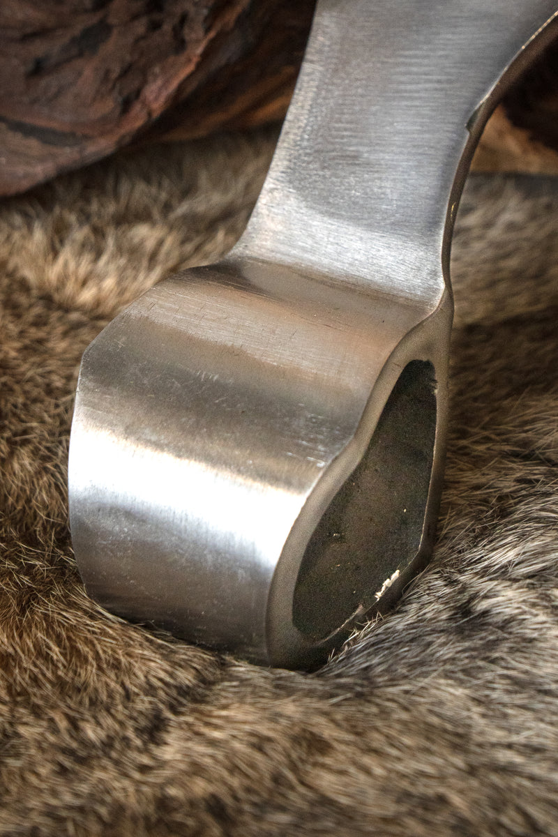 Viking skeggox blad, typ D, trubbig (battle-ready) 