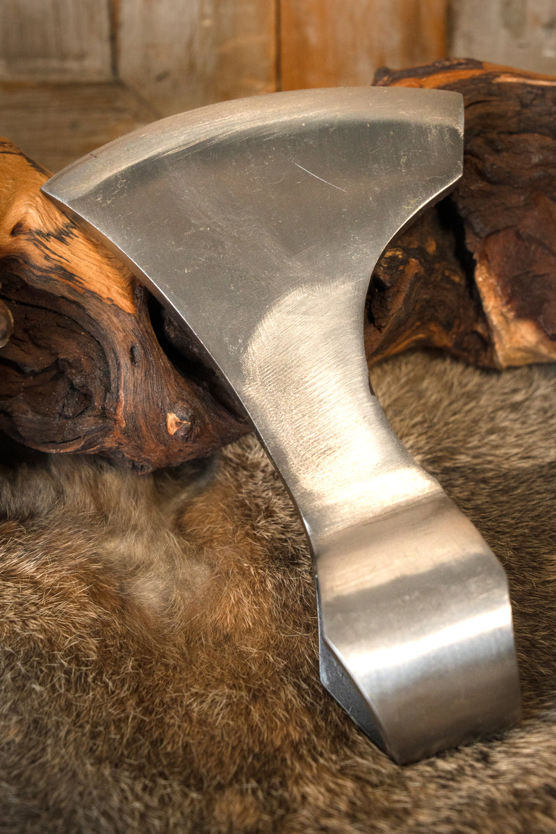 Viking skeggox blad, typ D, trubbig (battle-ready) 