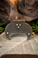 Rusvik Lunula amuleto grande, bronzo 