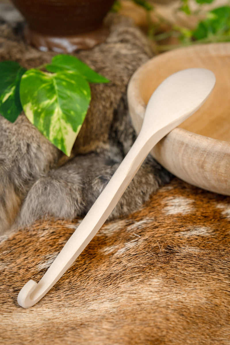 Eating spoon with hook