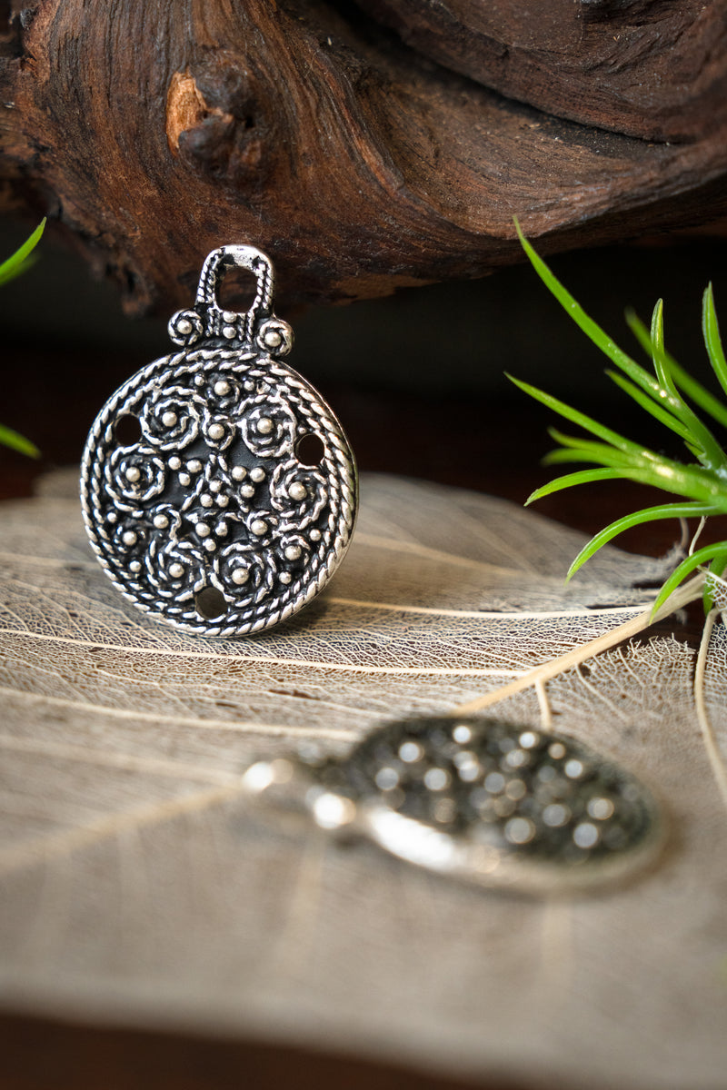 Viking mantelsluiting Birka, verzilverd brons