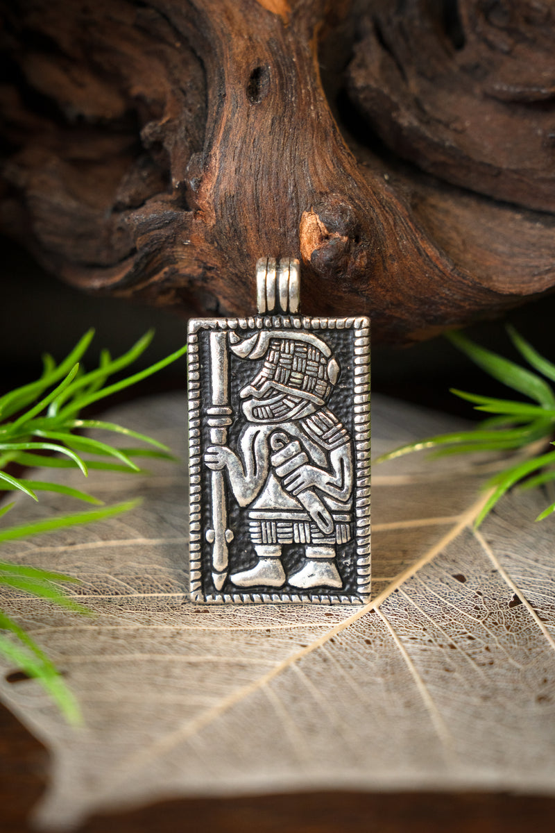 Jewel Vendel warrior, silvered bronze