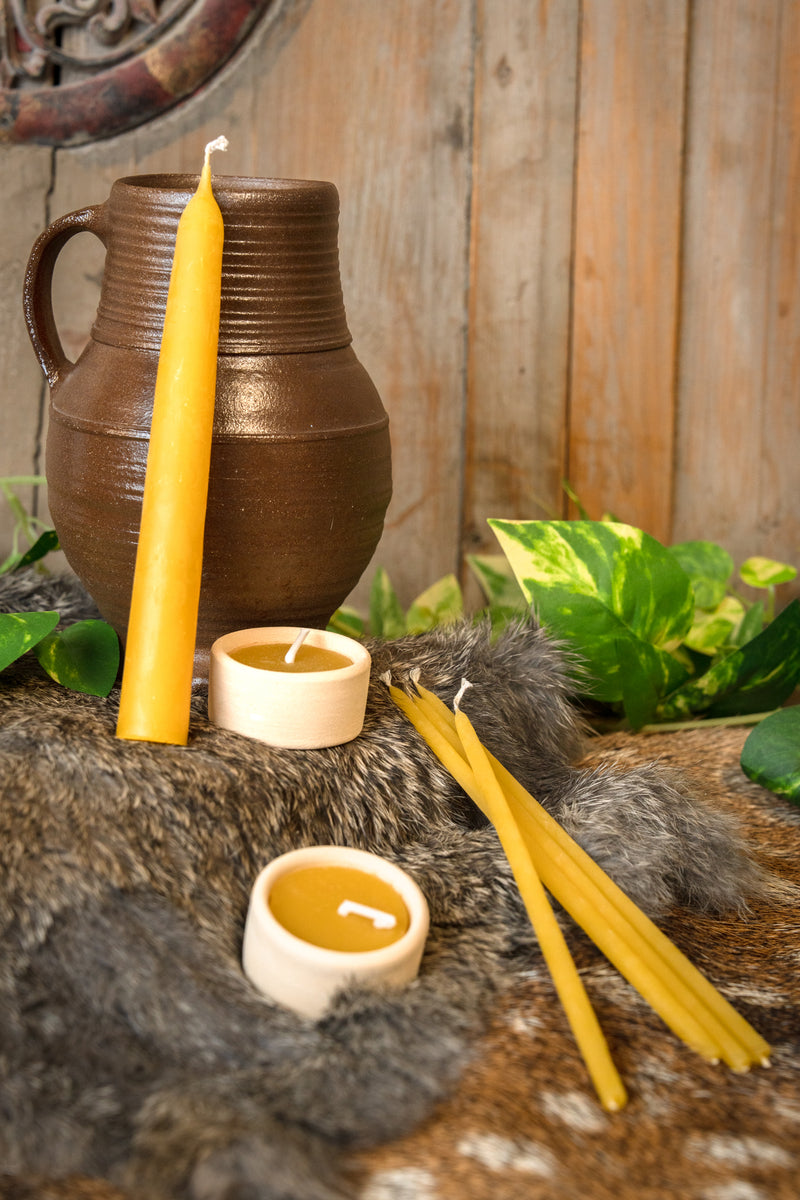 Bienenwachs -Kerzengeschenkset