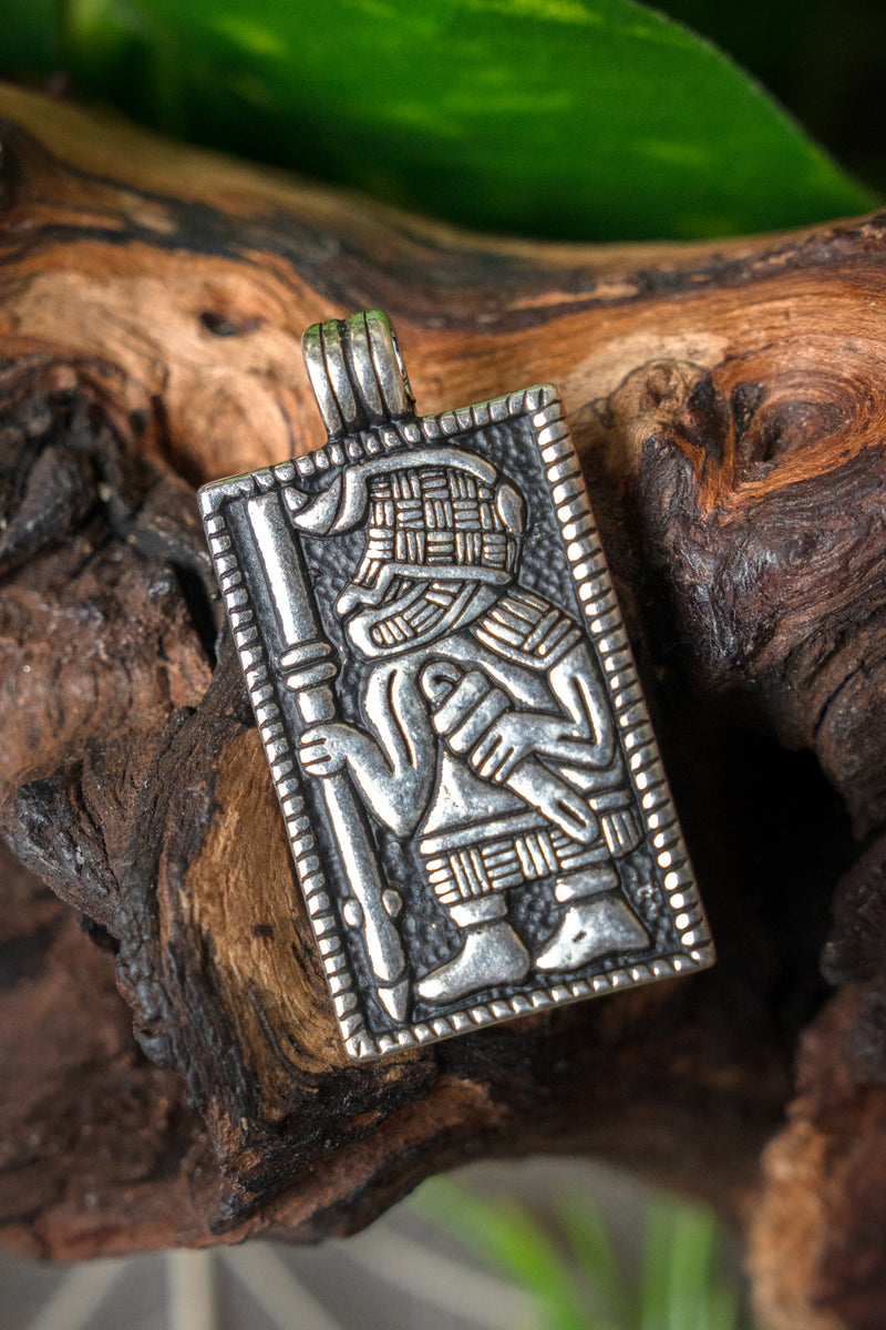 Jewel Vendel warrior, silvered bronze