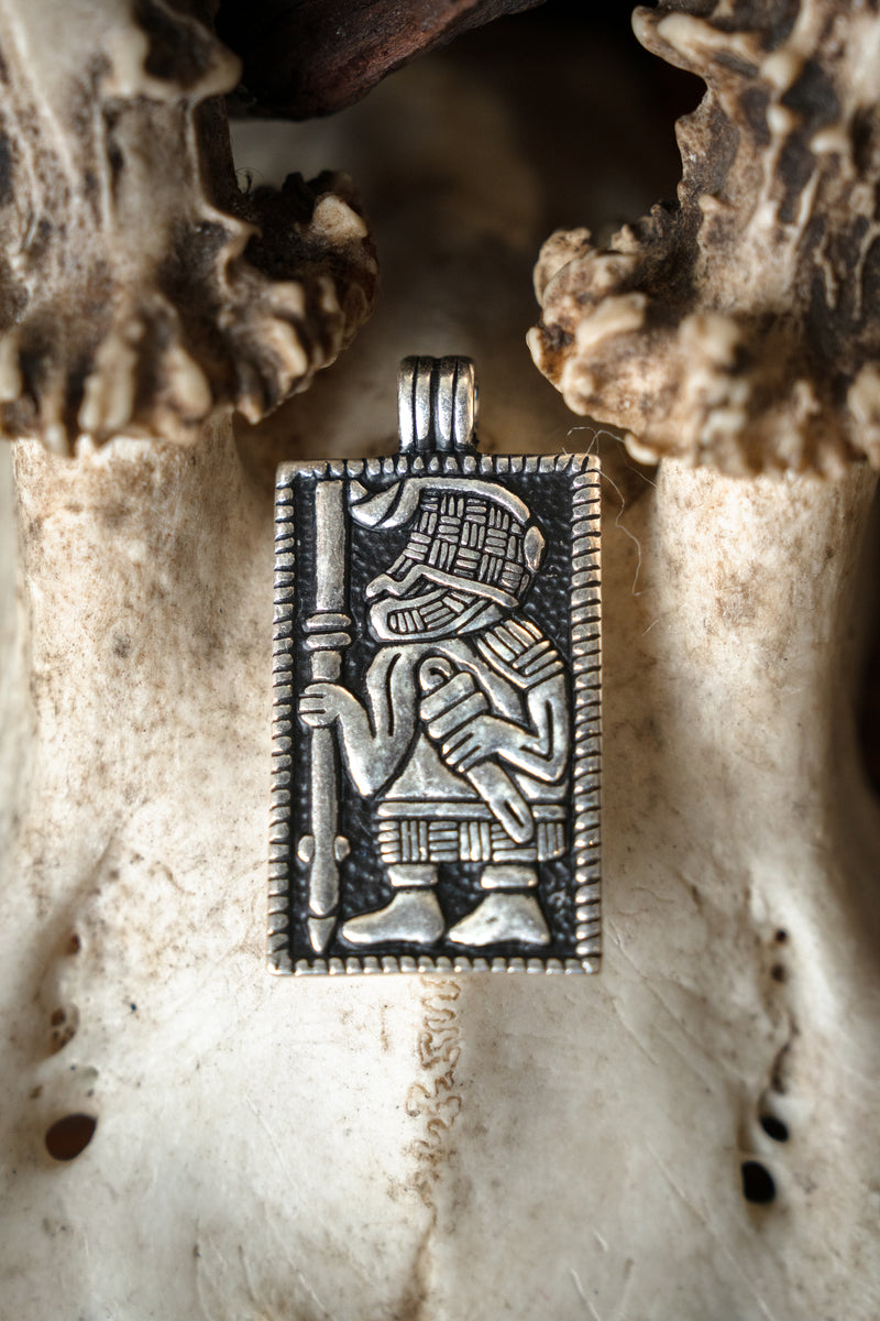 Sieraad Vendelkrijger, verzilverd brons