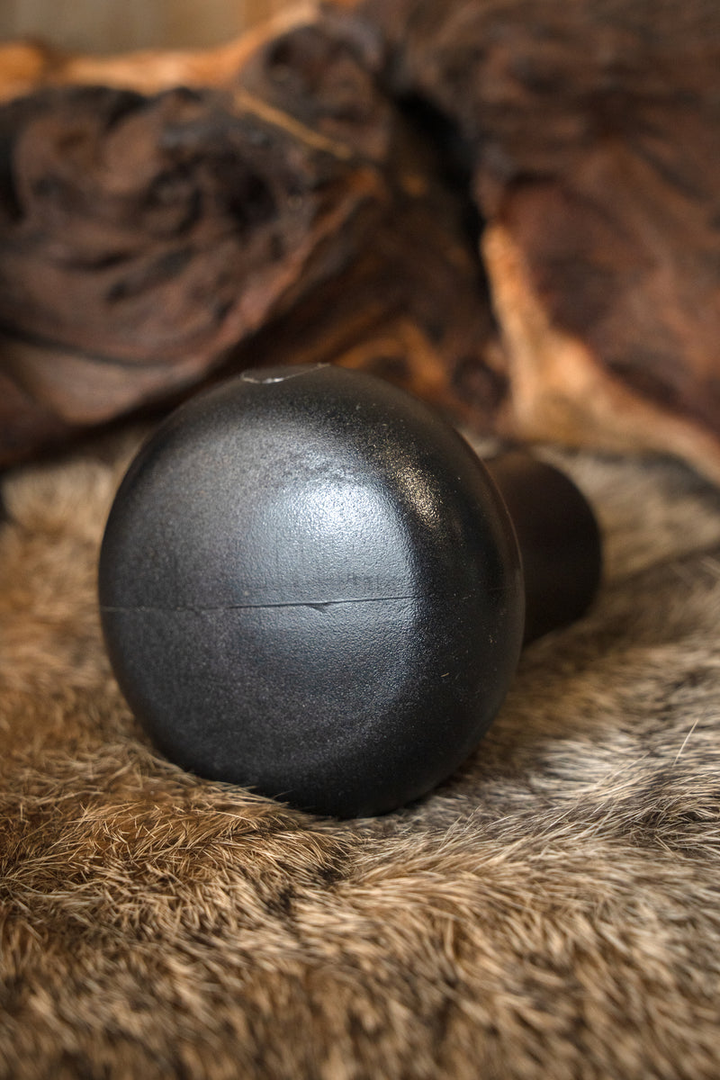 Kurkpommel voor trainingszwaarden zwart