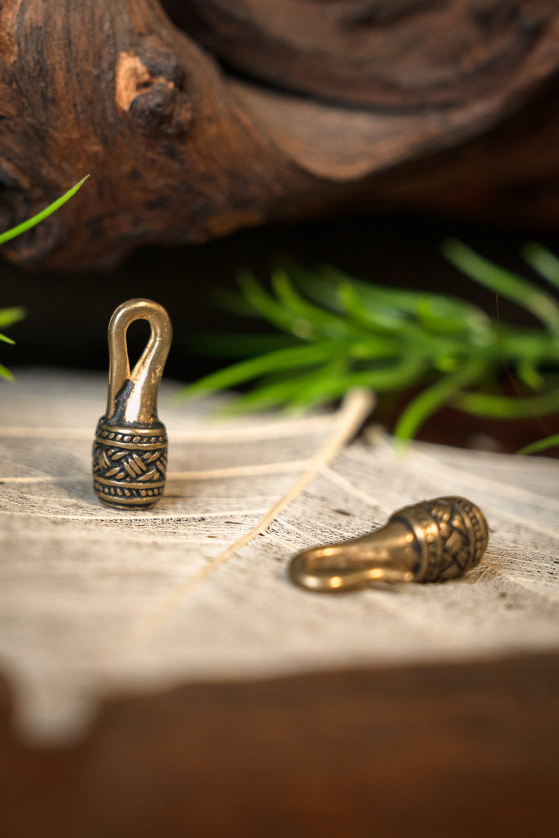 Viking necklace lock 3,2mm, bronze