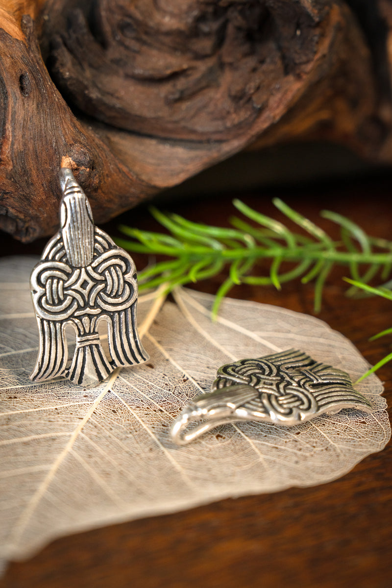 Rusvik beenwindsel sluiting, verzilverd brons