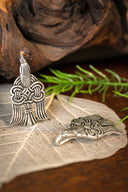 Rusvik beenwindsel sluiting, verzilverd brons