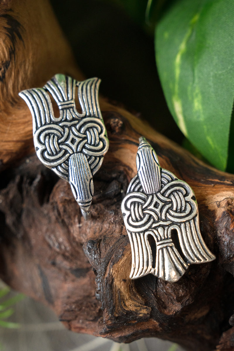 Rusvik beenwindsel sluiting, verzilverd brons