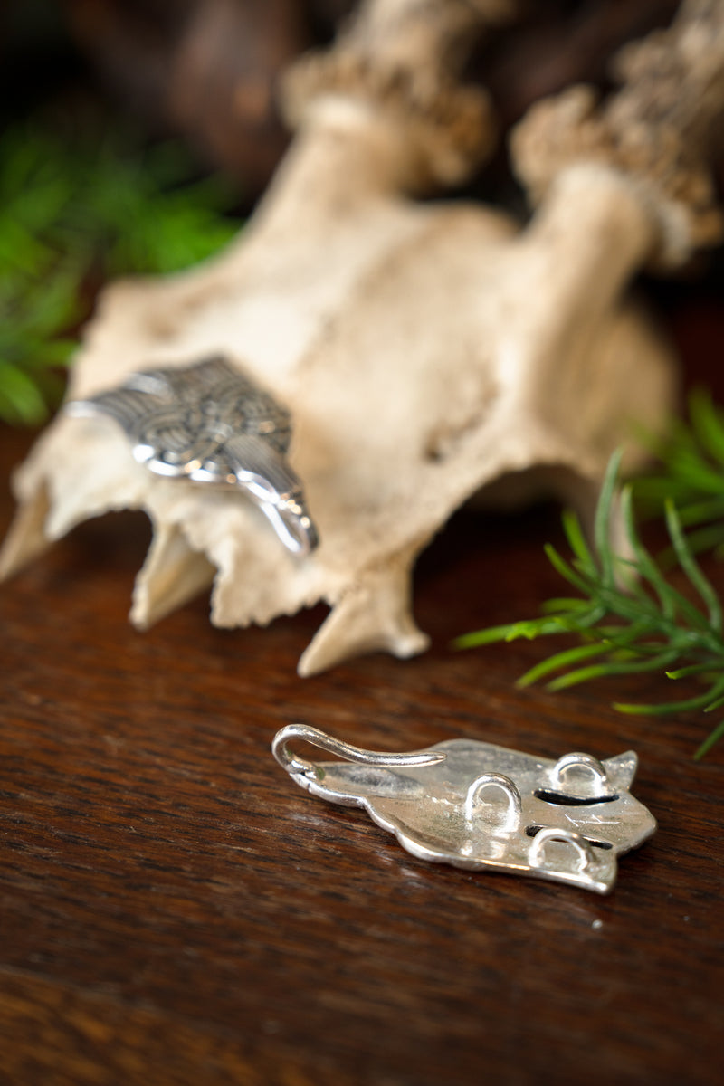 Rusvik beenwindsel sluiting, verzilverd brons