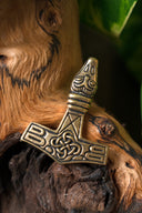 Thor's hammer widh eagle head, bronze